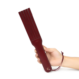 Liebe Seele Wine Red Leather Spanking Paddle