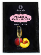 Secret Play Peach & Sparkling Wine Massage Oil 10ml - cena, srovnání