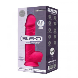 Silexd Model 1 Vibrating Premium Silicone Dual Density Dildo 8.5"
