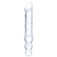 Gläs Double Ended Glass Dildo with Anal Beads - cena, srovnání