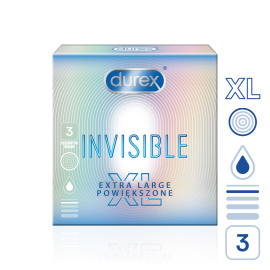 Durex Invisible XL 3ks