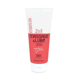 HOT Massage & Glide Gel 2in1 Strawberry 200ml