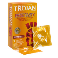 Trojan Ecstasy Ultra Ribbed 10ks - cena, srovnání
