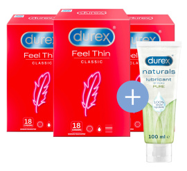 Durex Feel Thin Classic 2+1