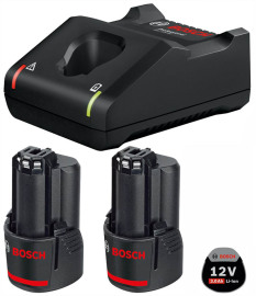 Bosch 2x GBA 12 V 3.0 Ah + GAL 12V-40