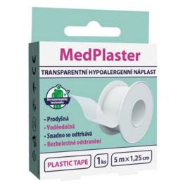 MedPharma MedPlaster Plastic tape náplasť 5mx1.25cm