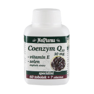 MedPharma Coenzym Q10 30mg + Vitamín E 67tbl - cena, srovnání