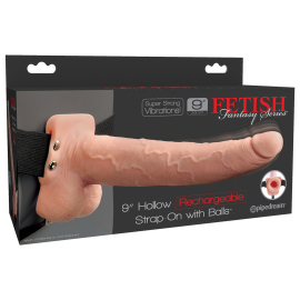 Fetish Fantasy 9" Hollow Rechargeable Strap-On