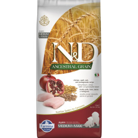 N&D LG DOG Puppy M/L Chicken & Pomegranate 12kg