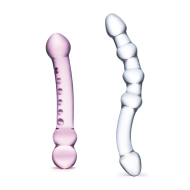 Gläs Double Pleasure Glass Dildo Set - cena, srovnání