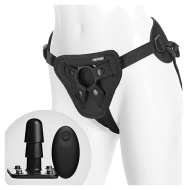 Doc Johnson Supreme Harness with Vibrating Plug - cena, srovnání