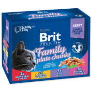 Brit Premium Cat Family Plate 12x100g - cena, srovnání