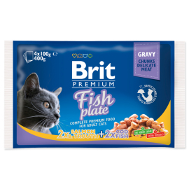 Brit Premium Cat Fish Plate 4x100g