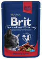 Brit Premium Cat Beef Stew & Peas 100g - cena, srovnání