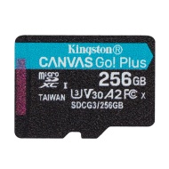 Kingston Micro SDXC Canvas Go! Plus A2 U3 256GB - cena, srovnání