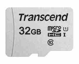 Transcend MicroSDHC 300S + SD adaptér UHS-I U1 32GB