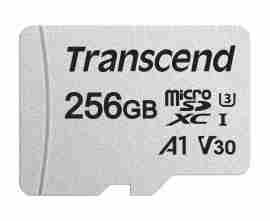 Transcend Micro SDHC 300S + SD adaptér UHS-I U3 256GB
