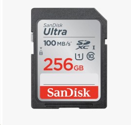 Sandisk SDXC Ultra Class 10 256GB