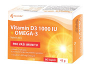 Noventis Vitamín D3 1000 IU + Omega-3 60tbl - cena, srovnání