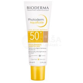 Bioderma Photoderm Aquafluid Tinted SPF50+ tmavý krém na opaľovanie 40ml