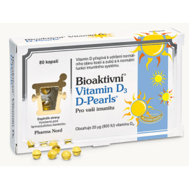Pharma Nord Bioaktivní Vitamin D3 D Pearls 80tbl