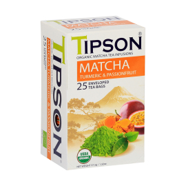 Tipson BIO Matcha Turmeric & Passion Fruit 25x1,5g
