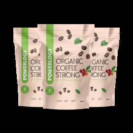 Powerlogy Organic Coffee Strong 3x900g