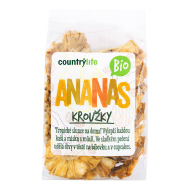 Country Life Bio ananás krúžky sušené 100g - cena, srovnání