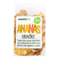 Country Life Bio ananás krúžky sušené 100g - cena, srovnání