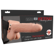 Fetish Fantasy 7" Hollow Rechargeable Strap-On with Balls - cena, srovnání