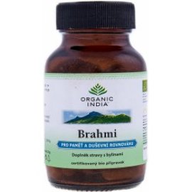 Organic India Brahmi pre duševné zdravie pamäť a poznanie 60tbl