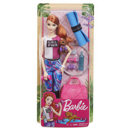 Mattel Barbie Wellness Bábika v modrej osuške