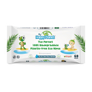 Aquaint Happy Planet 100% BIO odbúrateľné vlhčené obrúsky 60ks - cena, srovnání