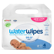 Waterwipes 100% BIO odbúrateľné obrúsky 4x60ks - cena, srovnání