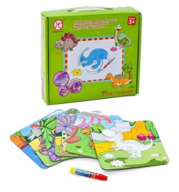 Mac Toys Vyfarbovacie puzzle Dinosaury