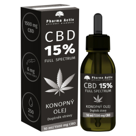 Pharma Activ Konopný olej CBD 15% 1500mg 10ml