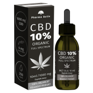 Pharma Activ CBD 10% ORGANIC 1000mg Full Spectrum 10ml - cena, srovnání