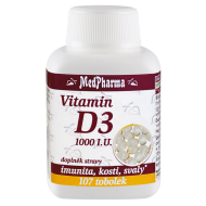 MedPharma Vitamín D3 1000 I.U. 107tbl - cena, srovnání