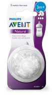 Philips Avent Natural Silikónový cumlík 3m+ 2ks - cena, srovnání