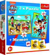 Trefl Puzzle 2v1 + pexeso Tlapková patrola zachraňuje - cena, srovnání