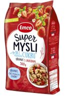 Emco Super mysli bez pridaného cukru s jahodami 500g - cena, srovnání