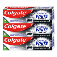 Colgate Advanced White Charcoal 3x75ml - cena, srovnání