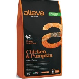 Alleva NATURAL dog chicken & pumpkin puppy maxi 2kg