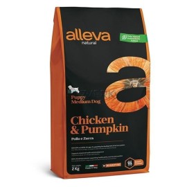 Alleva NATURAL dog chicken & pumpkin puppy medium 2kg