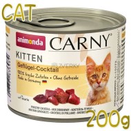 Animonda Carny Cat Kitten hydinový koktail 200g - cena, srovnání