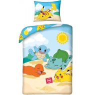 Halantex Bavlnené obliečky Pokémoni Hano beach 70 x 90 cm + 140 x 200 cm - cena, srovnání