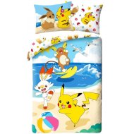 Halantex Bavlnené obliečky Pokémoni na pláži 70 x 90 cm + 140 x 200 cm - cena, srovnání