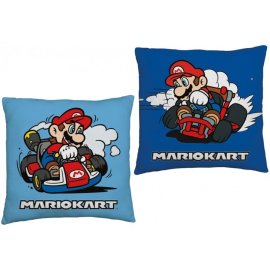 Halantex Obojstranný vankúš Super Mario - Mario Kart 40 x 40 cm