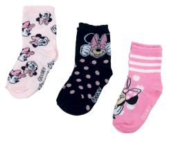 E Plus M Dievčenské ponožky Minnie Mouse 3ks