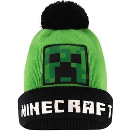 Mojang Detská zimná čiapka s brmbolcom Minecraft